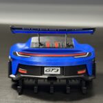 Porsche GT3RS key holder 3D printed rear view blue with red accents and diffuser hooks Canada